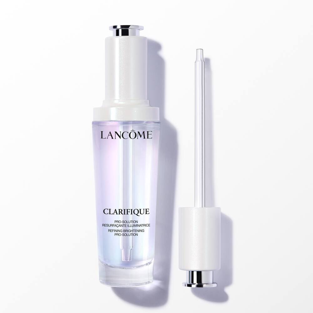 Lancome Clarifique Pro-Solution serum  with a separate dropper, showcasing its brightening and refining formula.