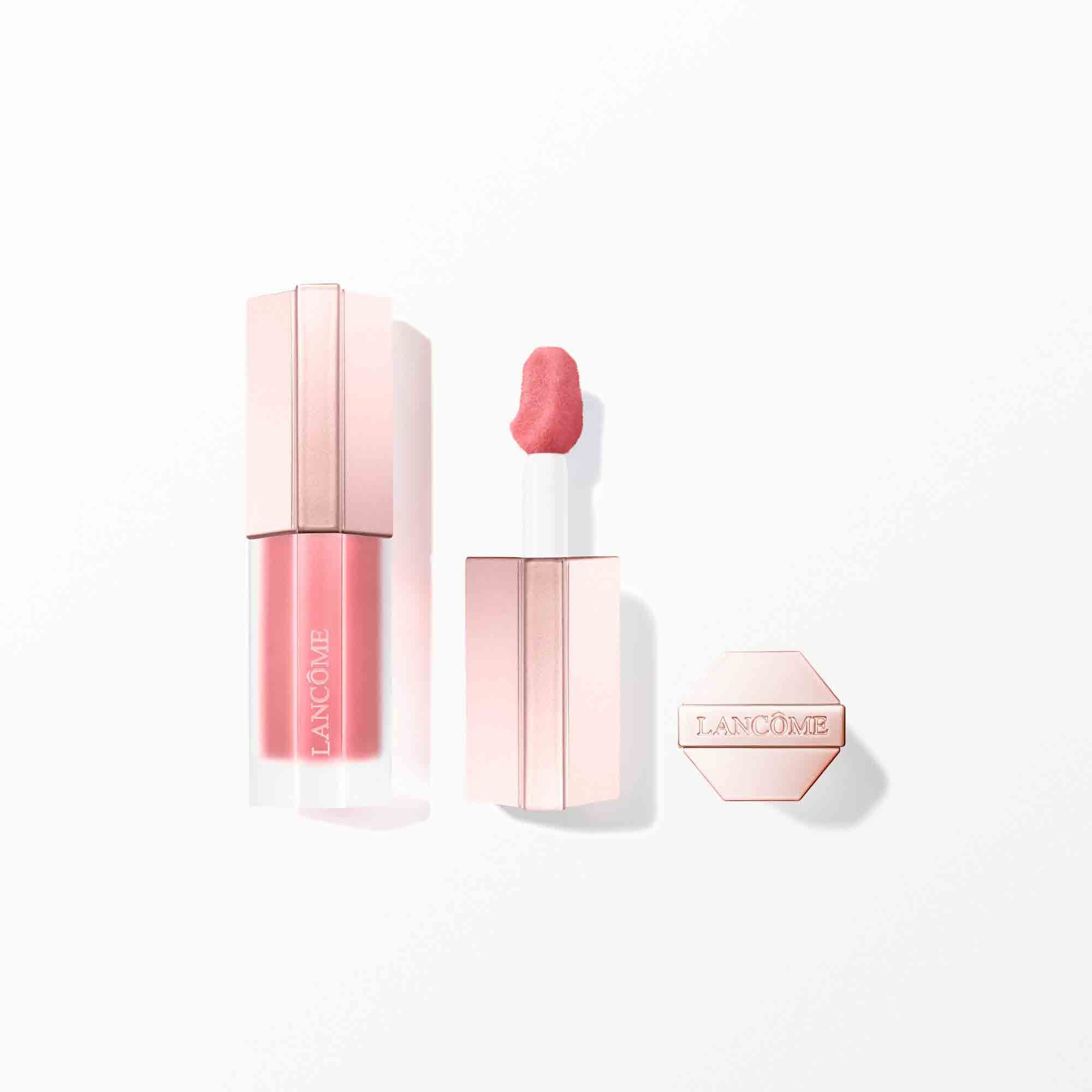 Lipstick packaging with the cap off