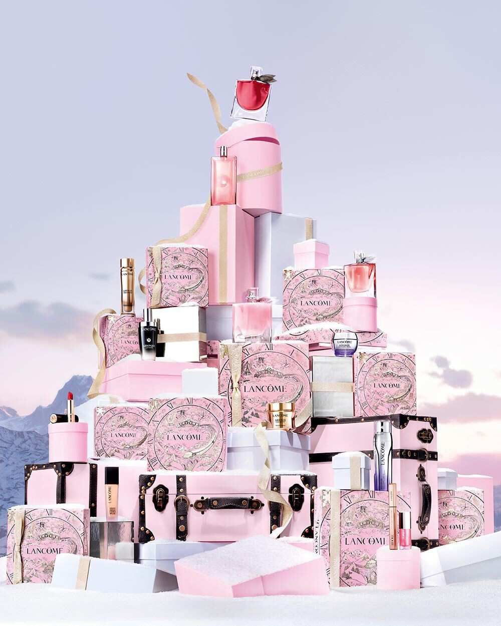 LANCOME コスメセット Lancome Beauty Box 9 Full Size Holiday Collection Renergie Cream