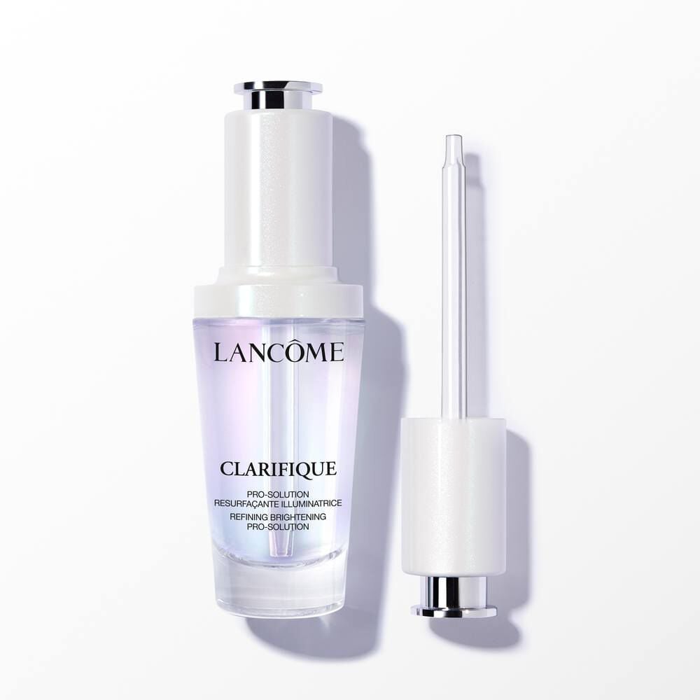 Lancome Clarifique Pro-Solution serum  with a separate dropper, showcasing its brightening and refining formula.