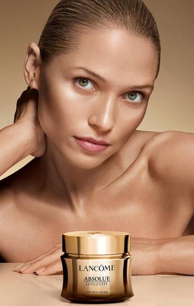 Lancome Absolue Longevity rich Cream with youthful skin glow effect
