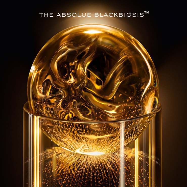 The Absolue Blackbiosis™ captured in an elegant sphere - A breakthrough micro-ferment ingredient derived from the Absolue Rose to refine and illuminate the skin.