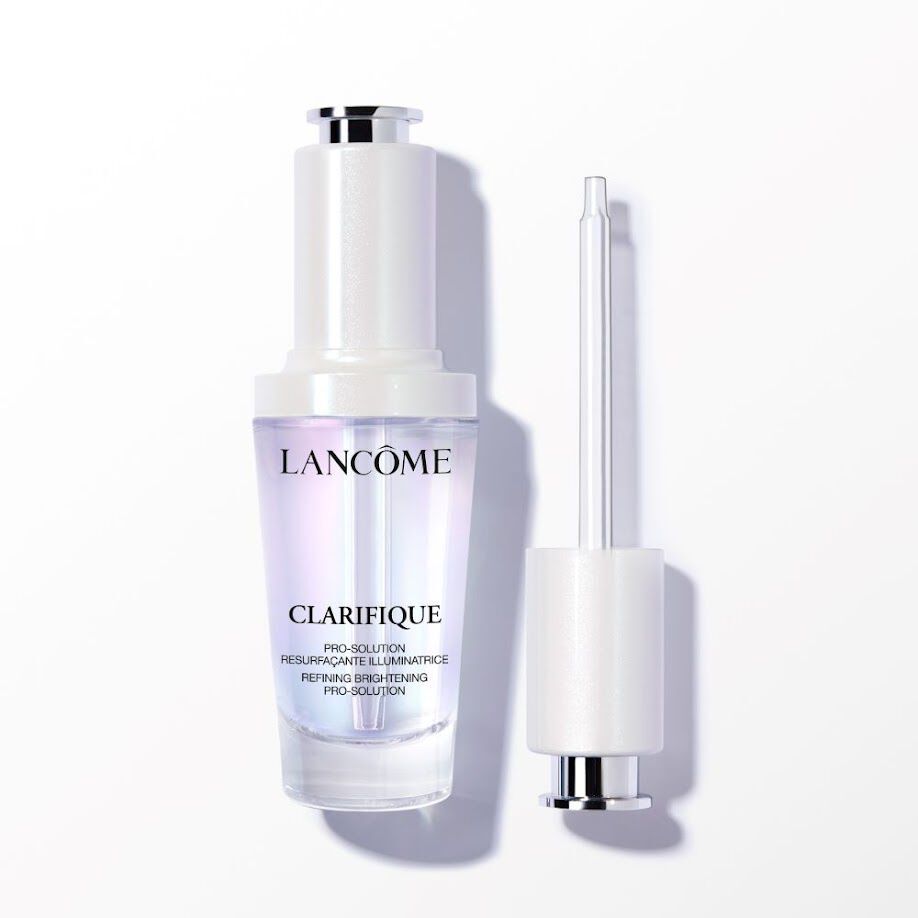 Lancome Clarifique Pro-Solution serum  with a separate dropper, showcasing its brightening and refining formula.