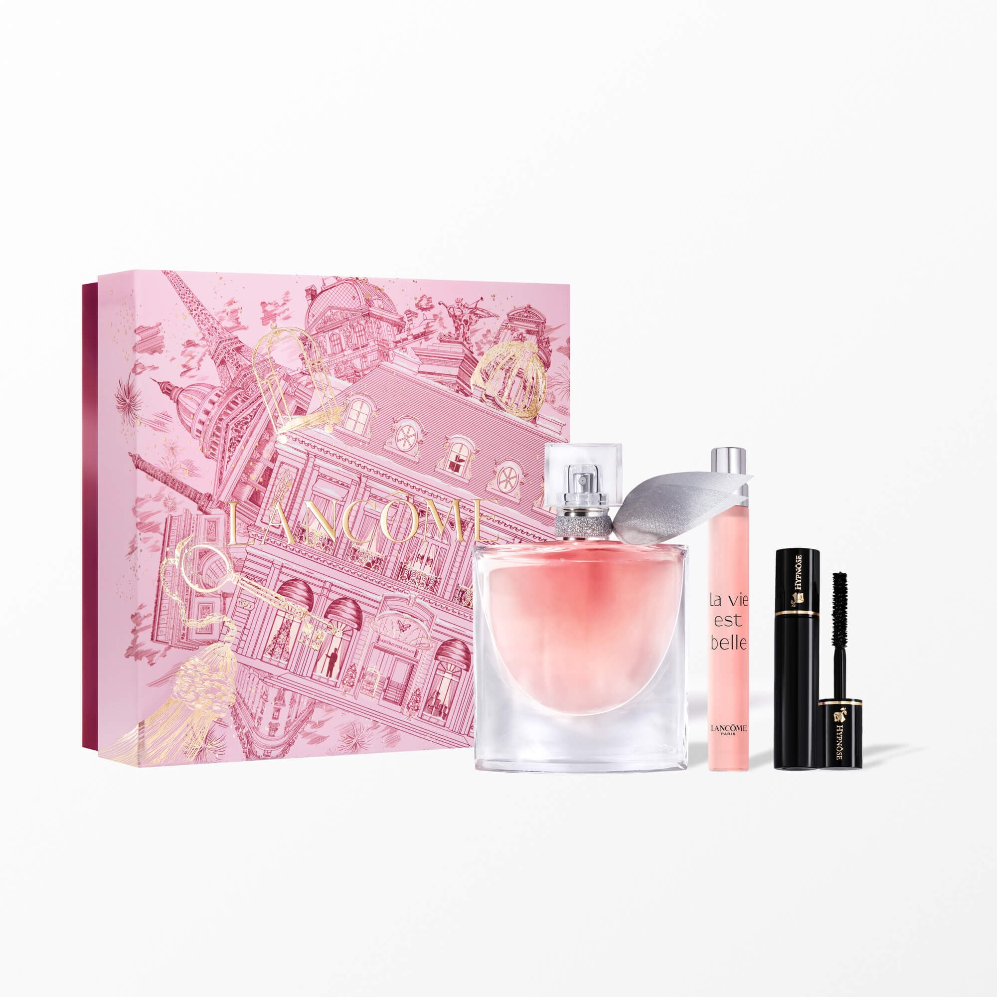 La vie est belle holiday set containing: LA VIE EST BELLE EDP 50ML - LA VIE EST BELLE EDP 10ML - HYPNOSE MASCARA MINI 2ML