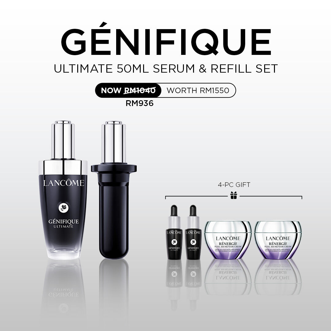 GENIFIQUE ULTIMATE 50ML SERUM & REFILL SET