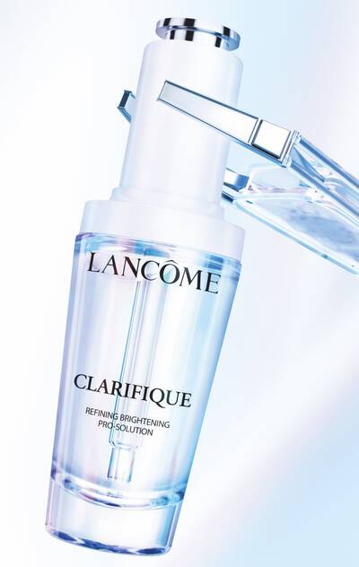 Lancome Clarifique Refining Brightening Pro-Solution serum bottle with applicator