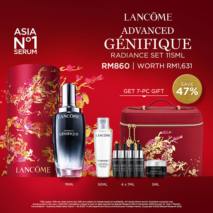 ADVANCED GÉNIFIQUE RADIANCE SET 115ML rm860 worth 1,631